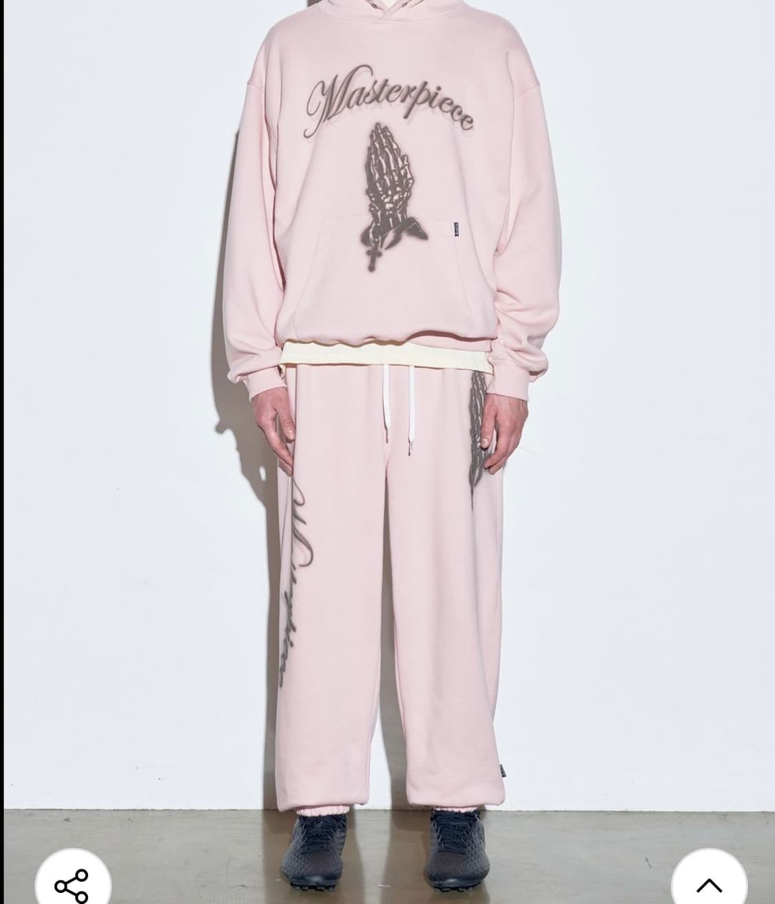 스컬프터 Praying Jogger Pants Pale Pink 상품이미지2