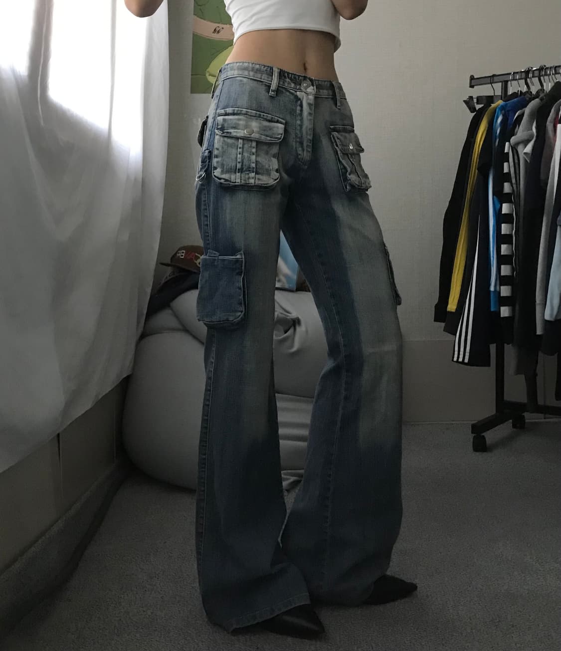빈티지 워싱 부츠컷 데님팬츠 상품이미지2