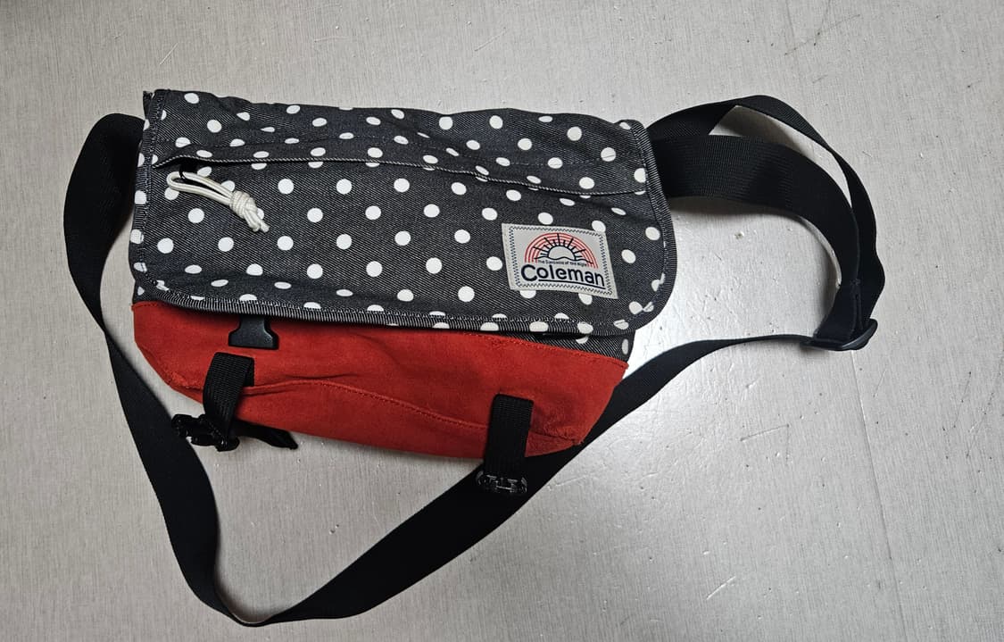 일본 콜맨 빈티지 모리걸 크로스백/땡땡이 도트 상품이미지4