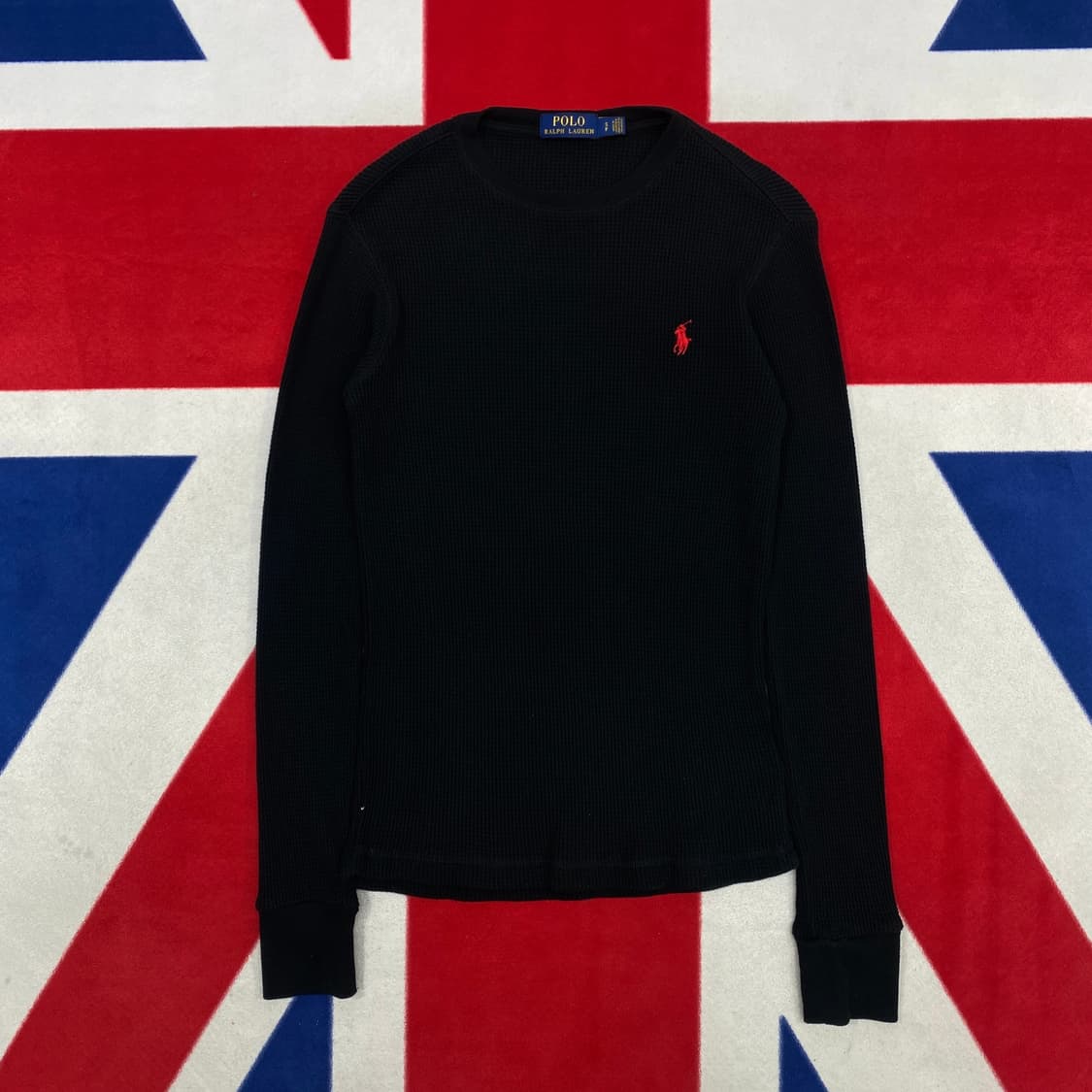 폴로 딱붙핏 와플 롱슬리브 여성S  상품이미지1