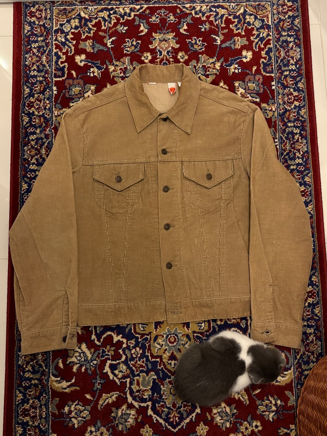 70s Levis 70505 코듀로이 트러커 자켓 상품이미지1