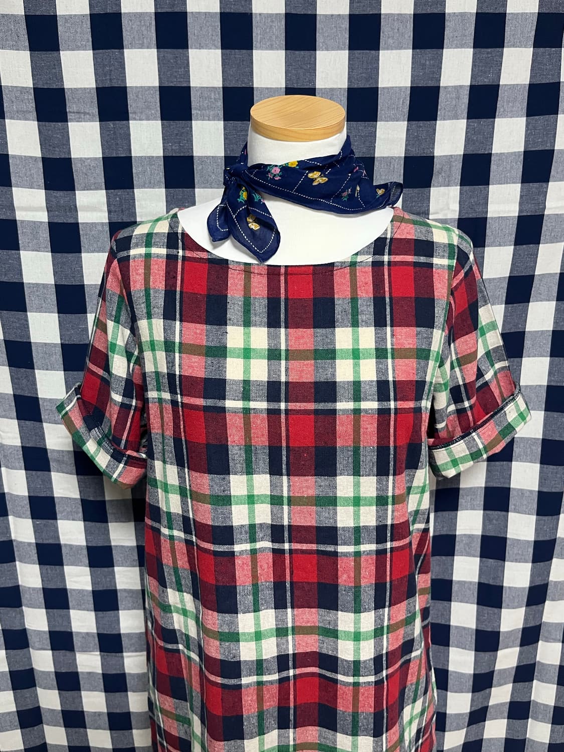 체크 원피스 코디 상품이미지7