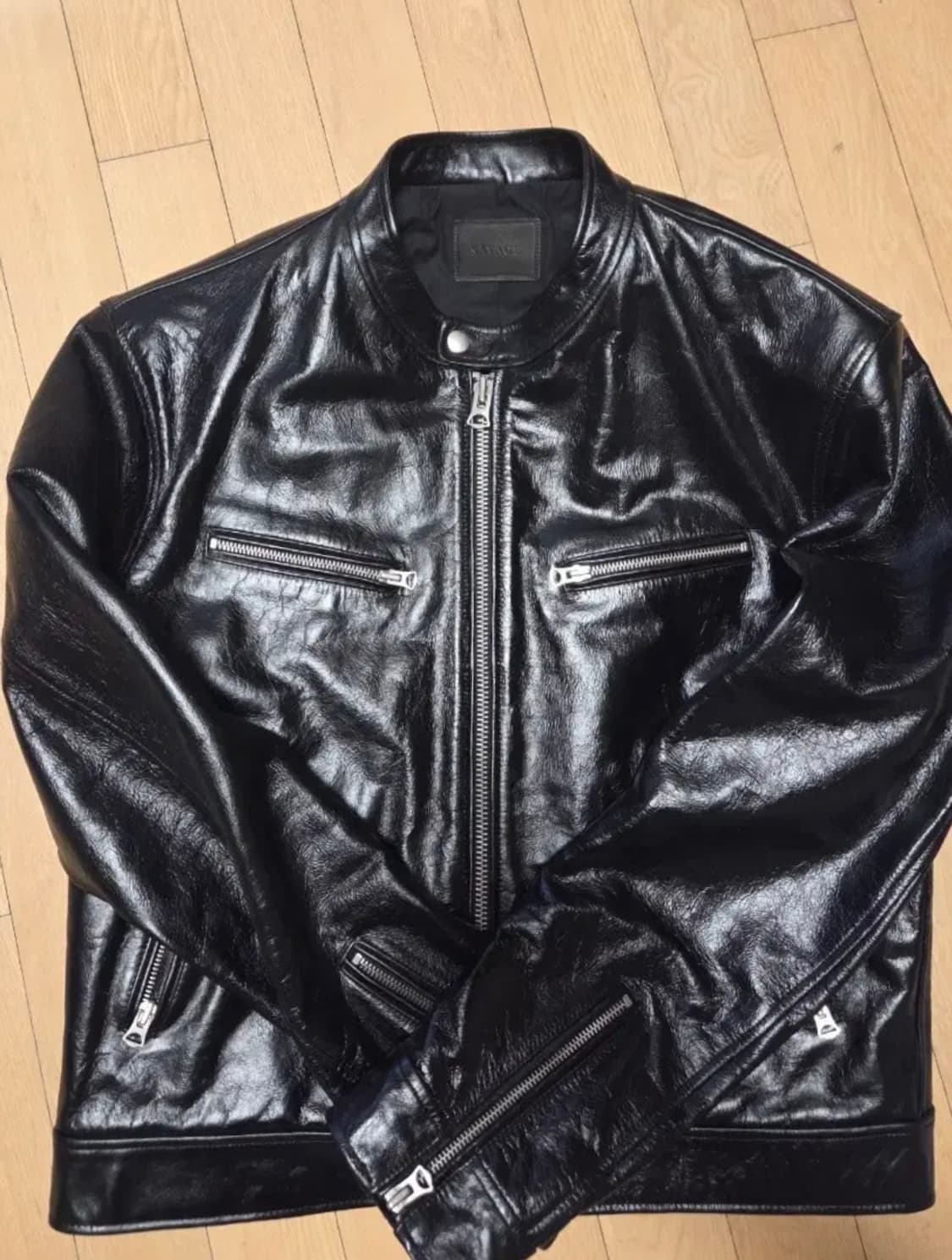 세비지 카프레이서 레더자켓 상품이미지1