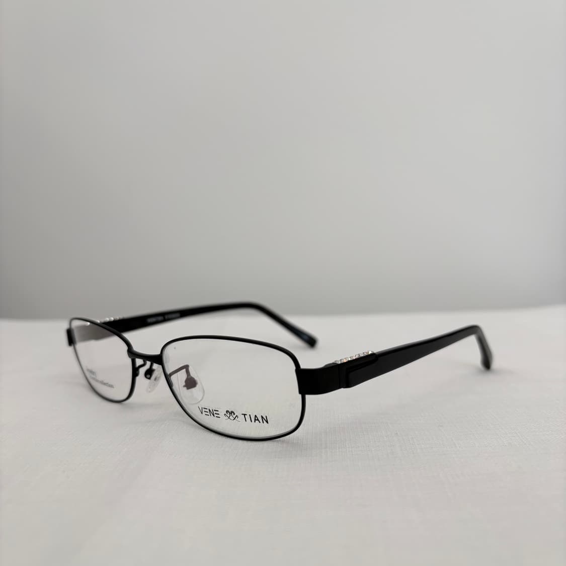 VENETIAN 큐빅 블랙 사각 빈티지메탈테  상품이미지2