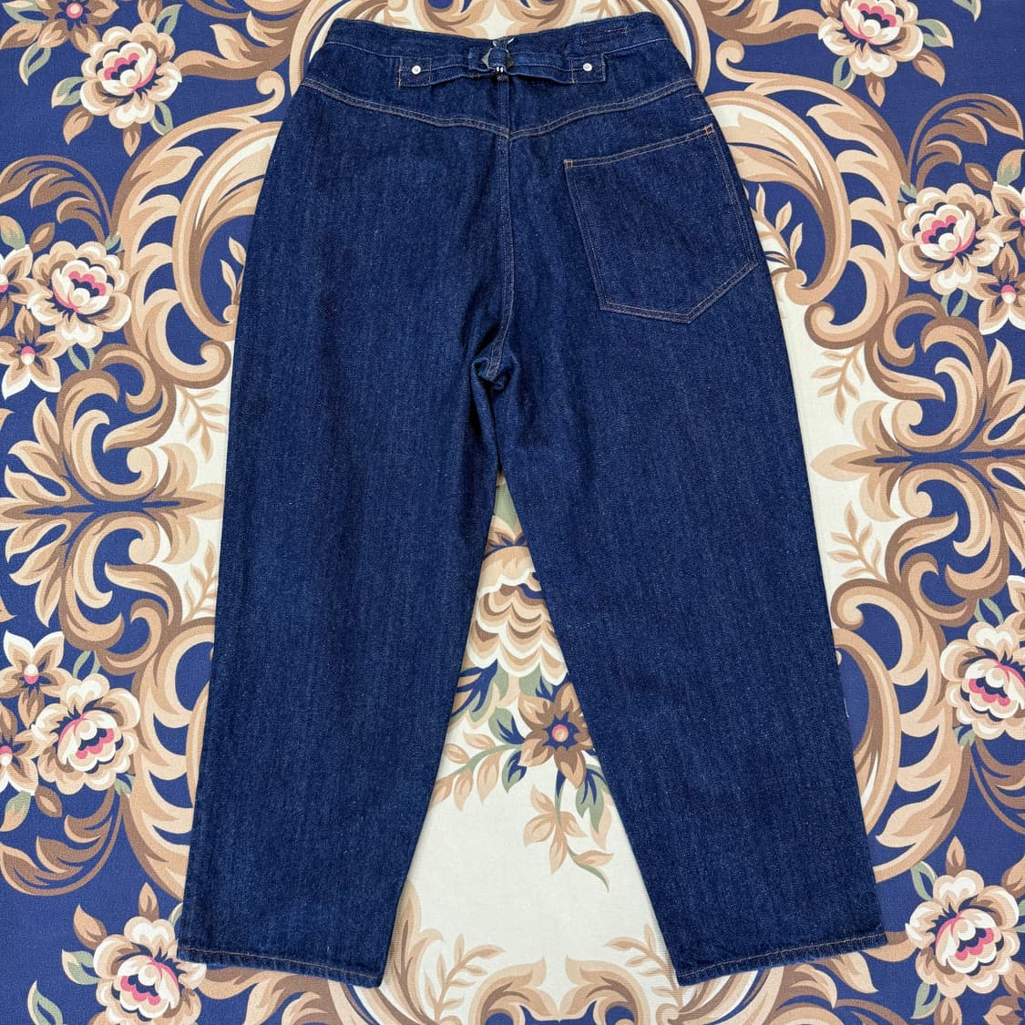 (M)스웰맙SWELLMOB 원턱 신치백 데님팬츠 상품이미지5