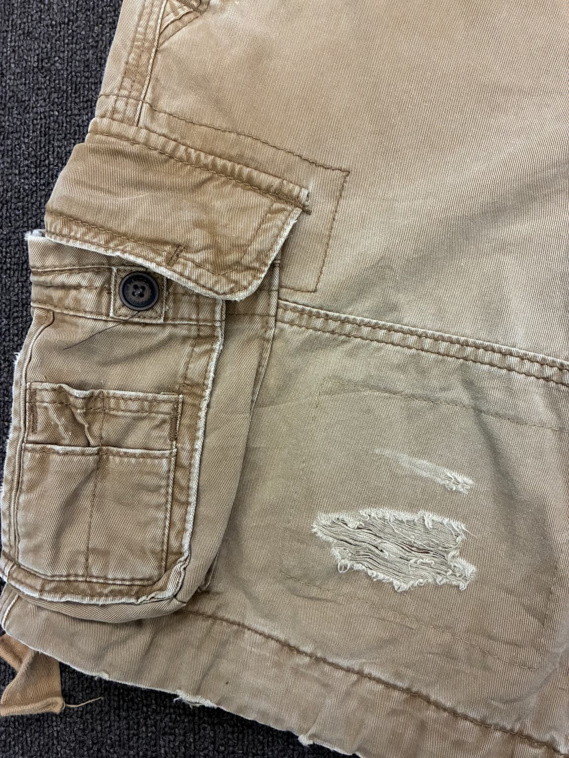 30)Abercrombie 빈티지 데미지 디테일 카고 반바지 상품이미지4