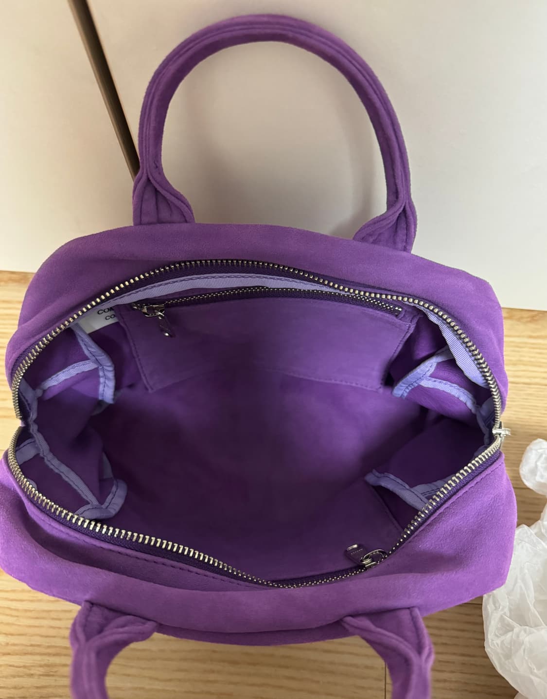꼼데가르송 스웨이드백 퍼플 스몰  상품이미지6