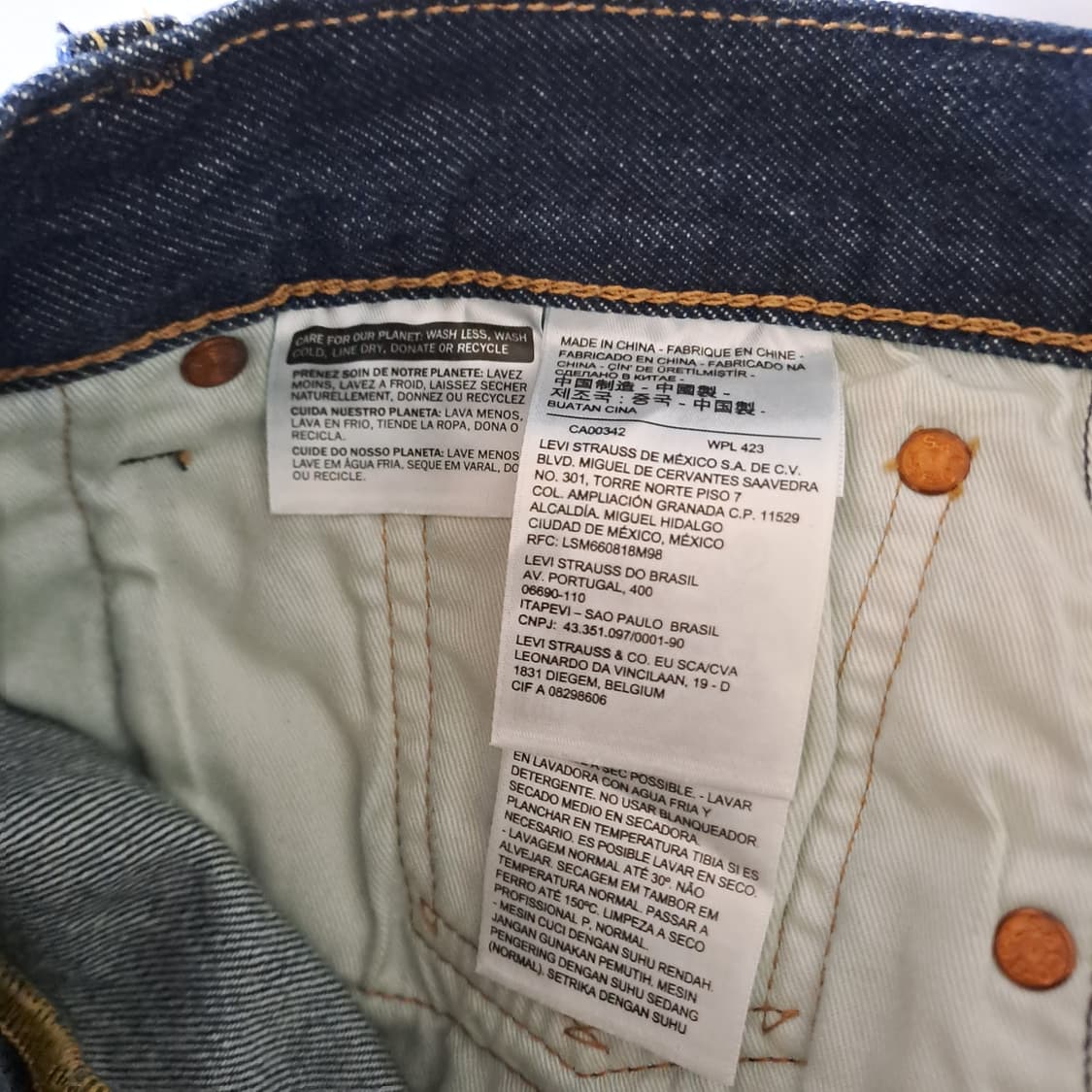 (새상품) 리바이스 501 93 빅 E 샐비지 데님 팬츠 33 B543 상품이미지10