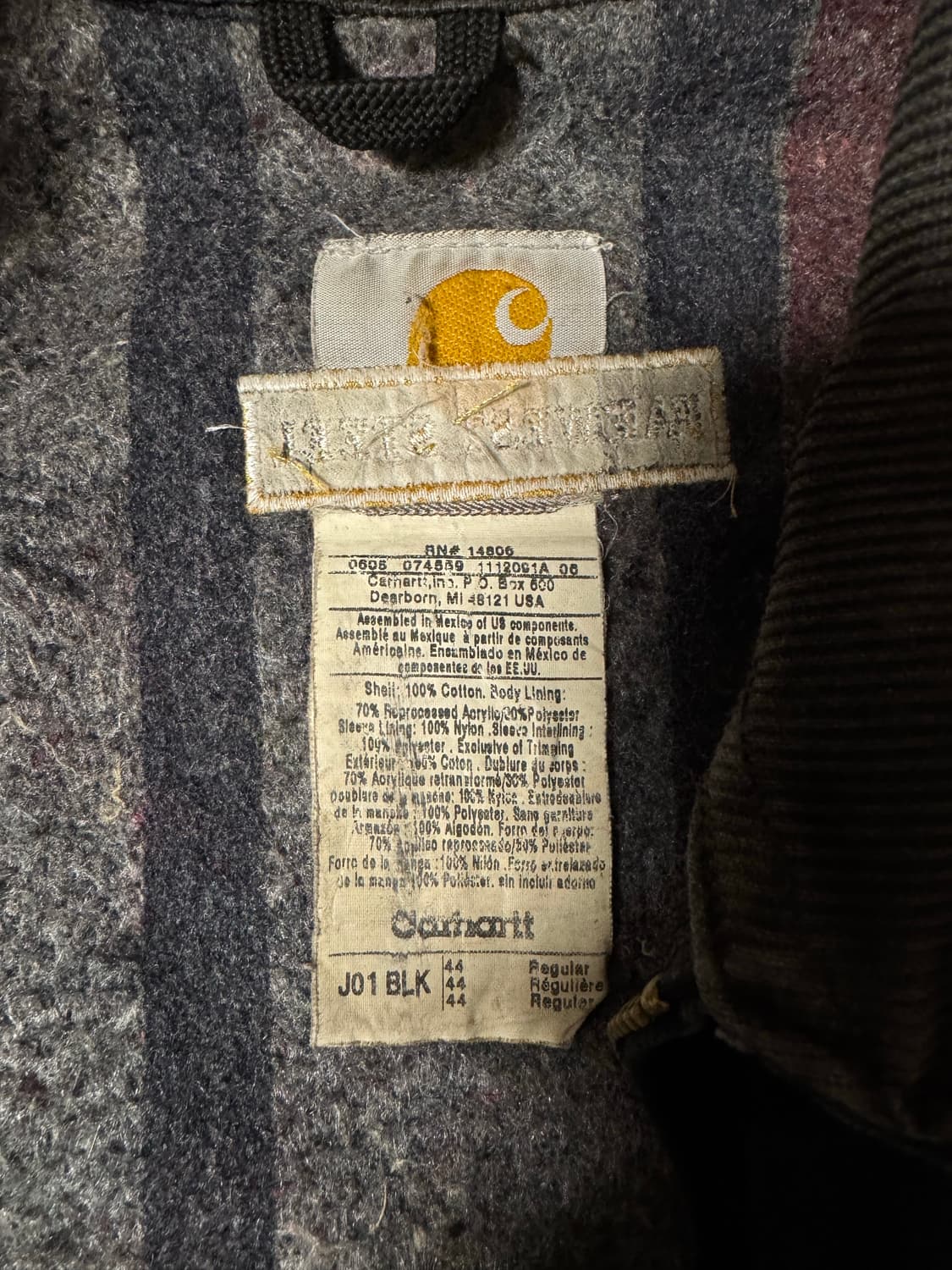 칼하트 디트로이트 자켓 j01 blk 상품이미지5