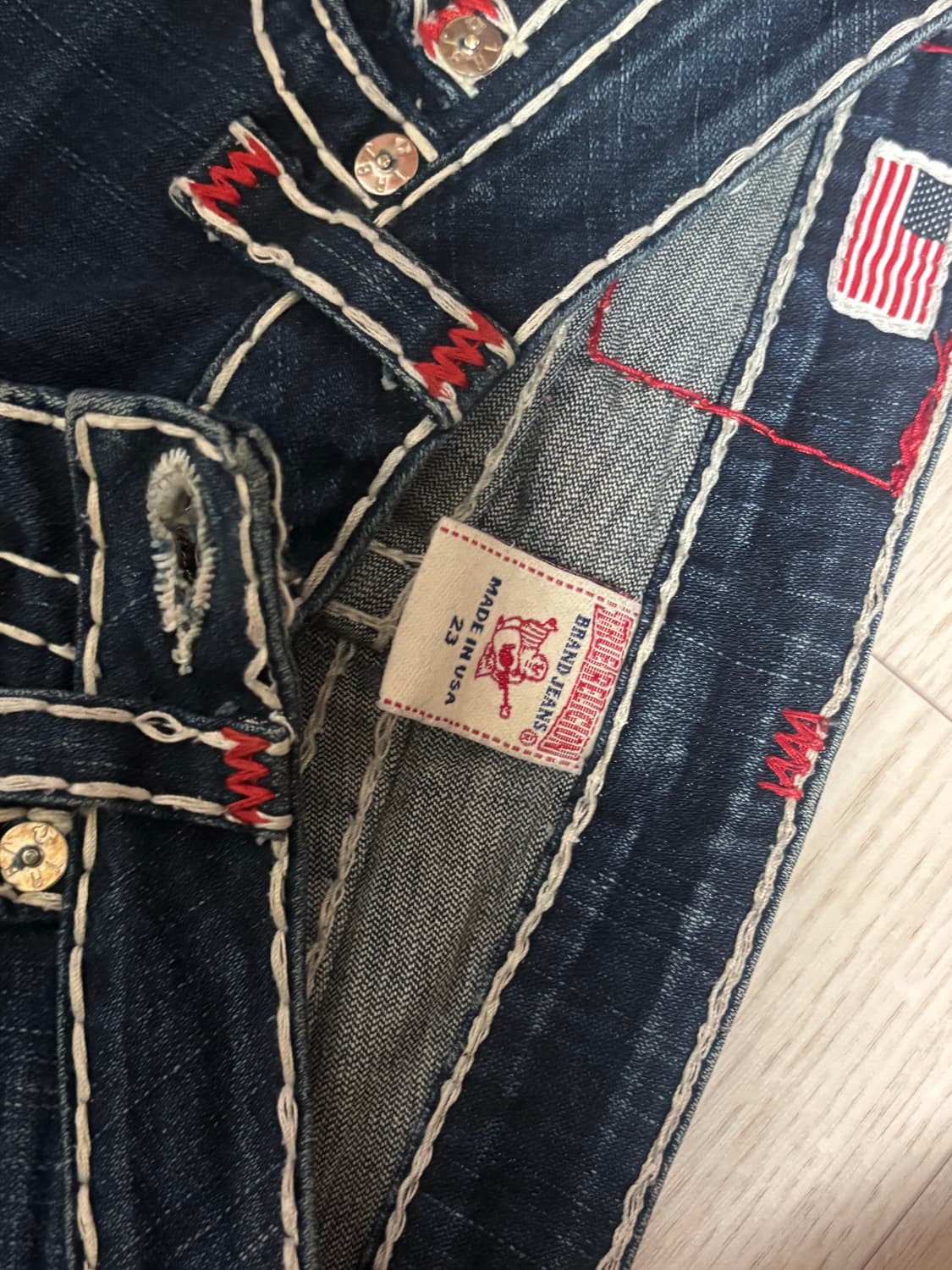 트루릴리젼 TureReligion 스티치 데님 부츠컷 상품이미지5