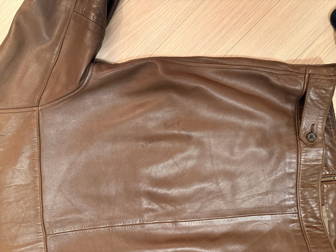 폴로 90s 맥스웰 램스킨가죽 자켓 브라운 상품이미지4