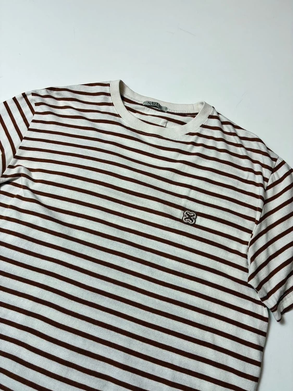 세터 SATUR 24ss 스트라이프 올데이 반팔 티셔츠 PN8594 상품이미지2