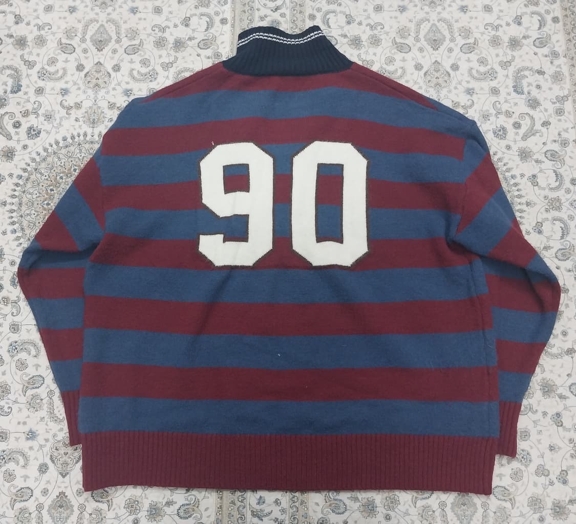 헥사곤6 스트라이프 카라 니트 F (110-115) 상품이미지3