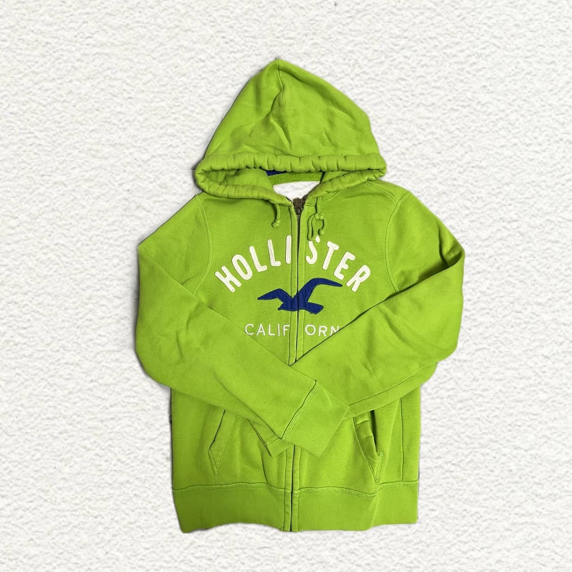 홀리스터 연두색 후드집업 M 상품이미지1