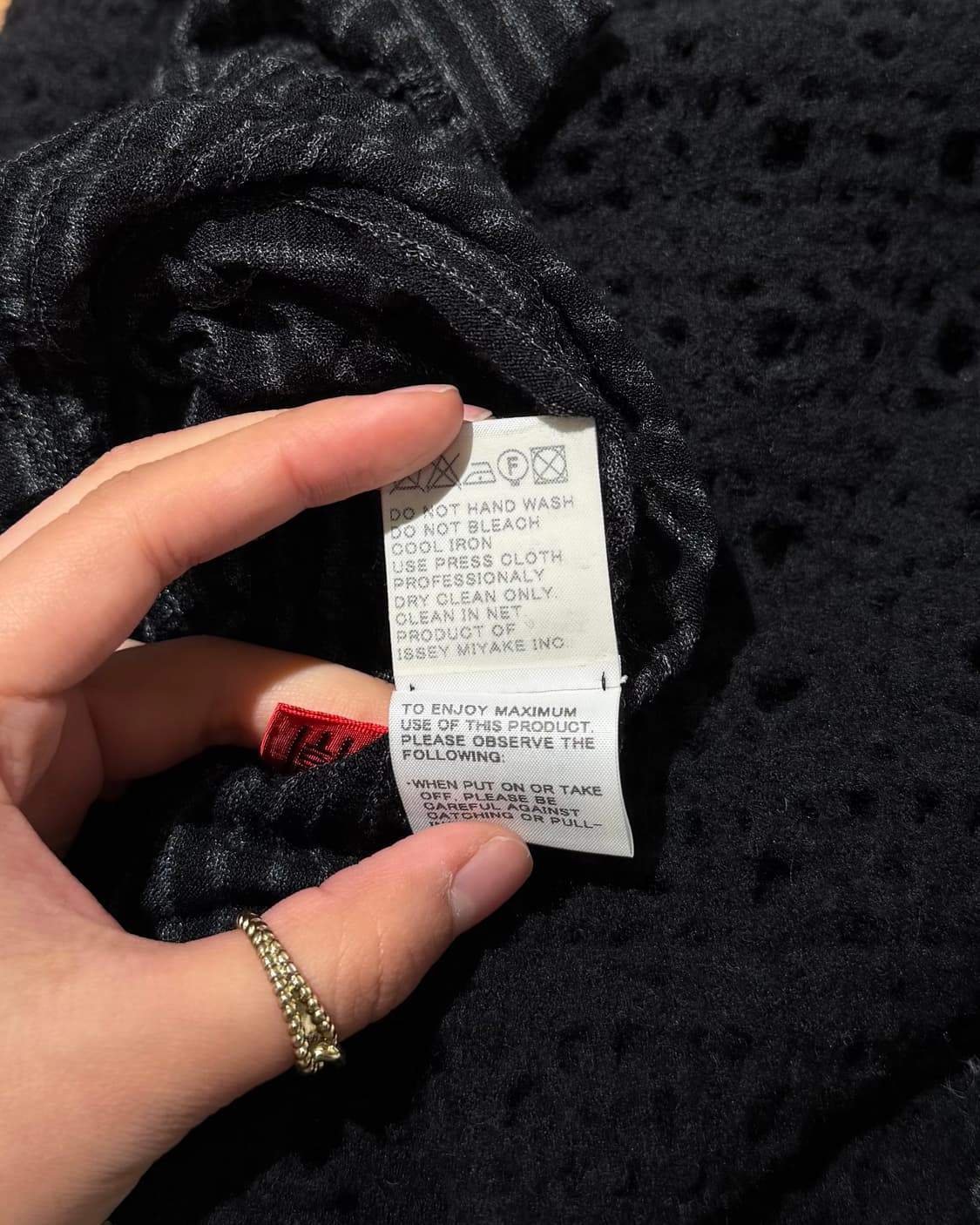 이세이 미야케 하트 차콜 하이넥 니트 원피스 상품이미지9
