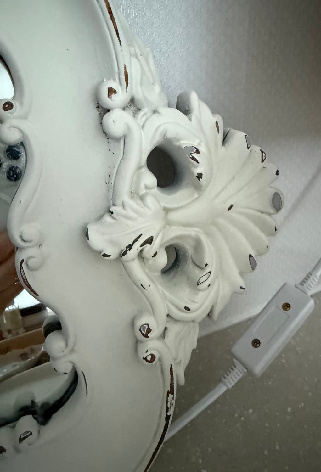 빈티지 우드 프레임 화이트 미러 / 프렌치 감성 상품이미지5