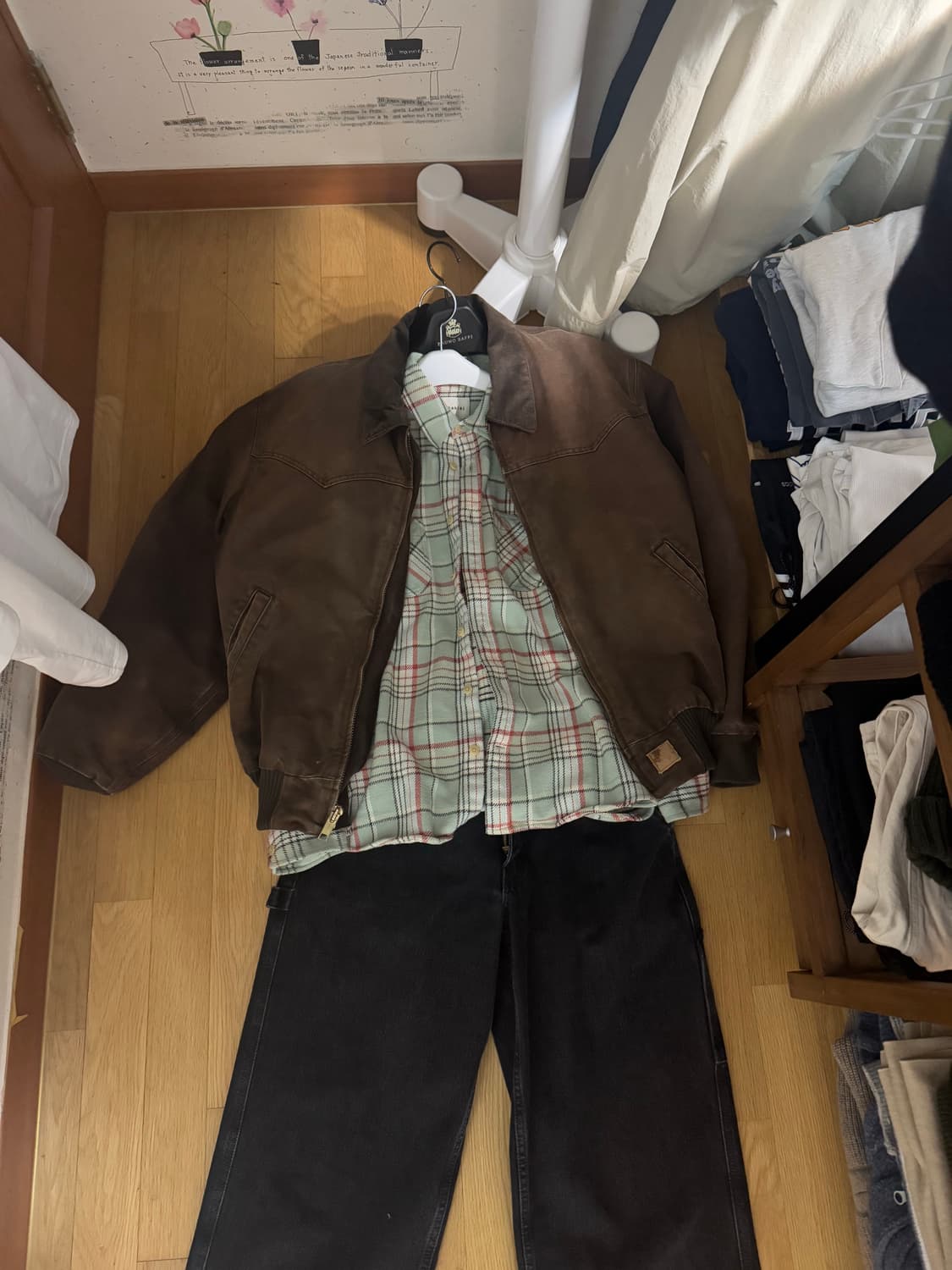 (L사이즈 )칼하트 산타페 자켓 j14 다크브라운 상품이미지8