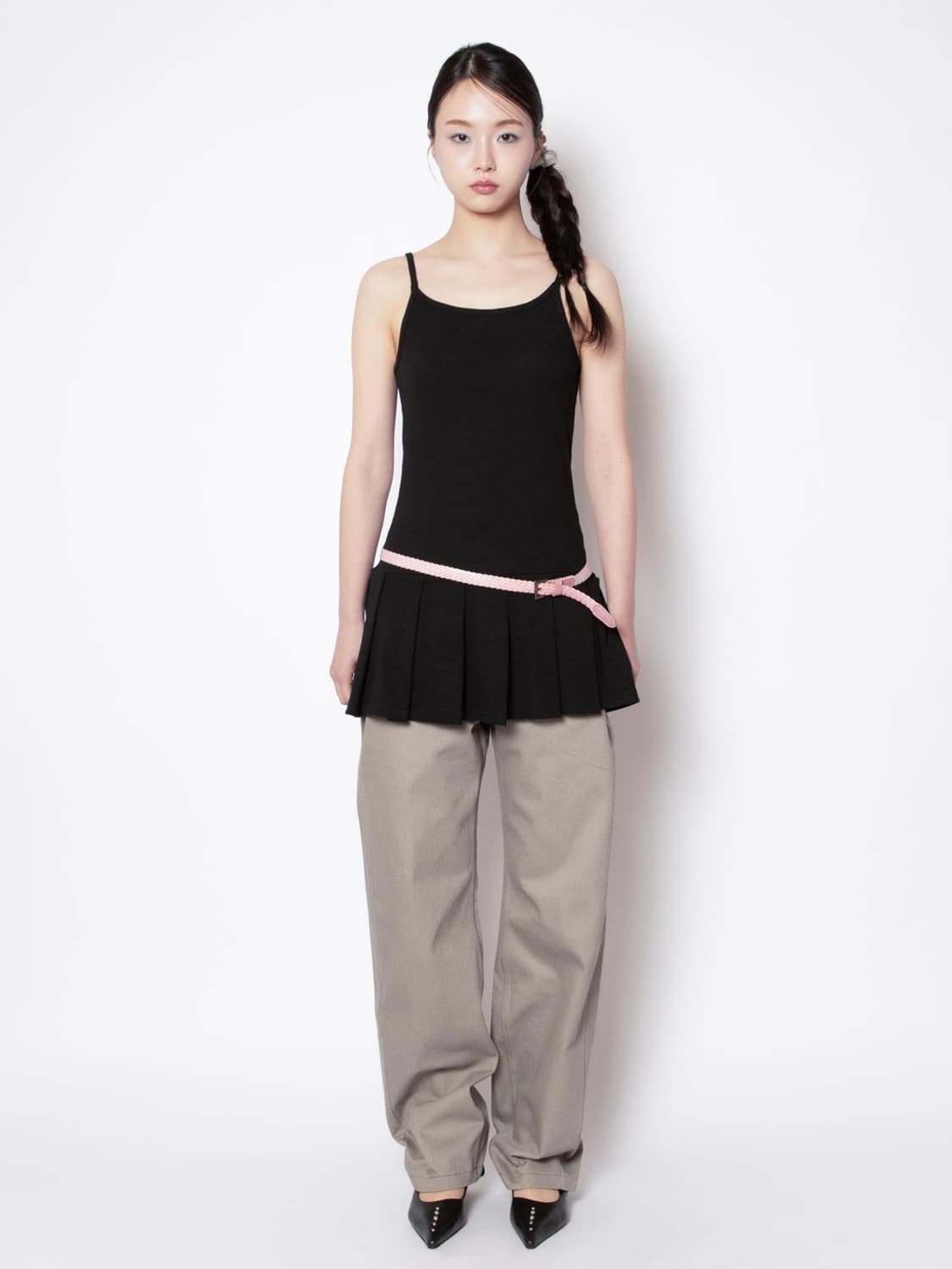 ONSKA PLEATS MINI ONE-PIECE 온스카 플리츠 원피스 상품이미지4