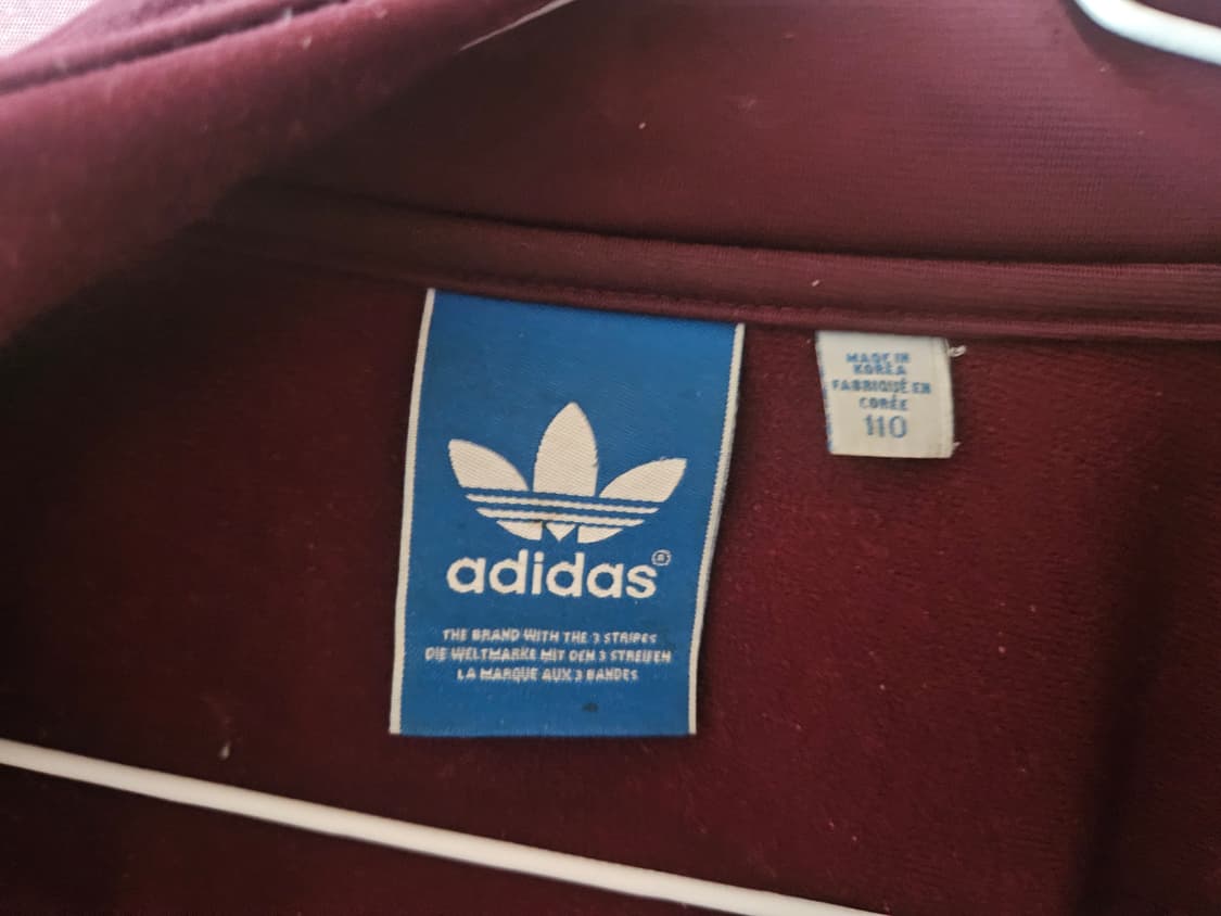 아디다스 구 파이어버드 버건디 아쿠아 저지110사이즈 희귀사이즈 매물1개 상품이미지4
