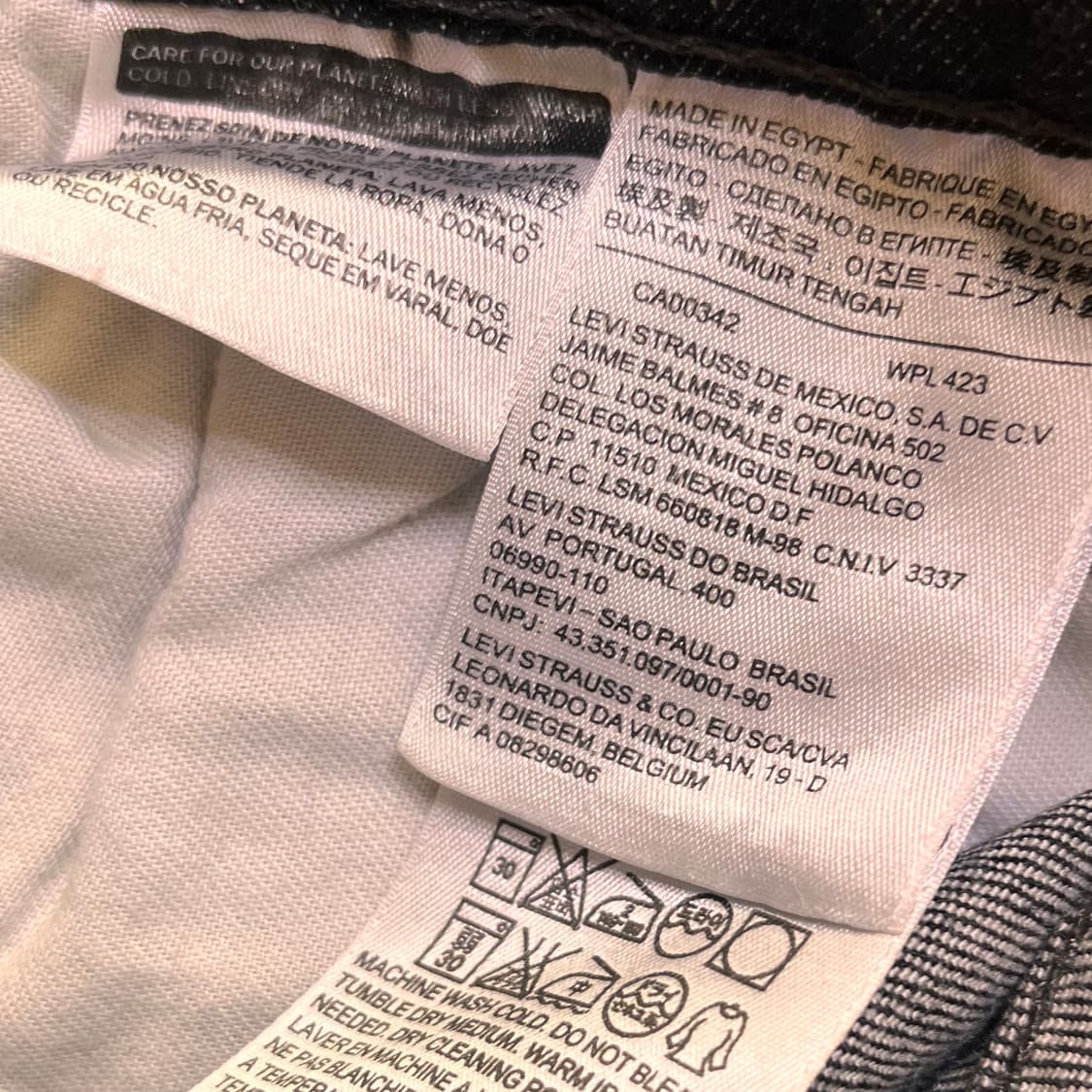 리바이스 505 블랙진 데님팬츠 W30 L32 상품이미지5