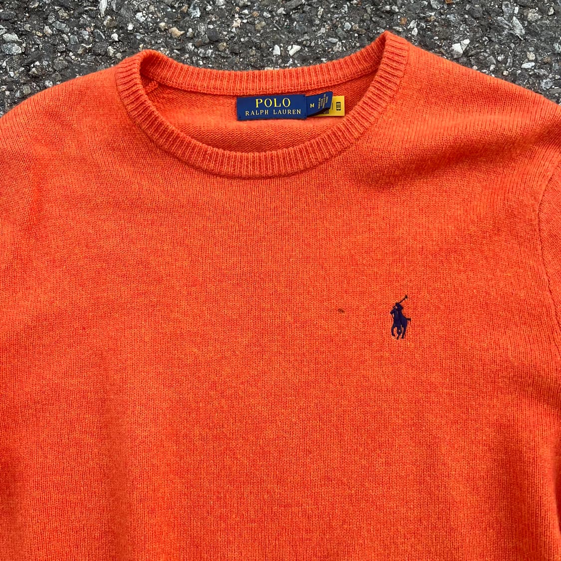쨍한 오렌지 색감의 폴로 랄프로렌 니트 스웨터 상품이미지2