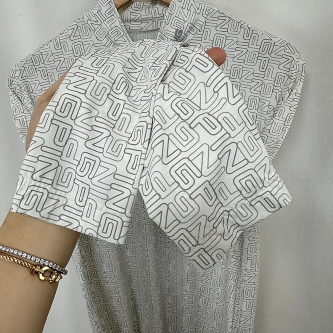 핑 남자 골프 얇은 긴팔 티셔츠 스판 100 상품이미지5