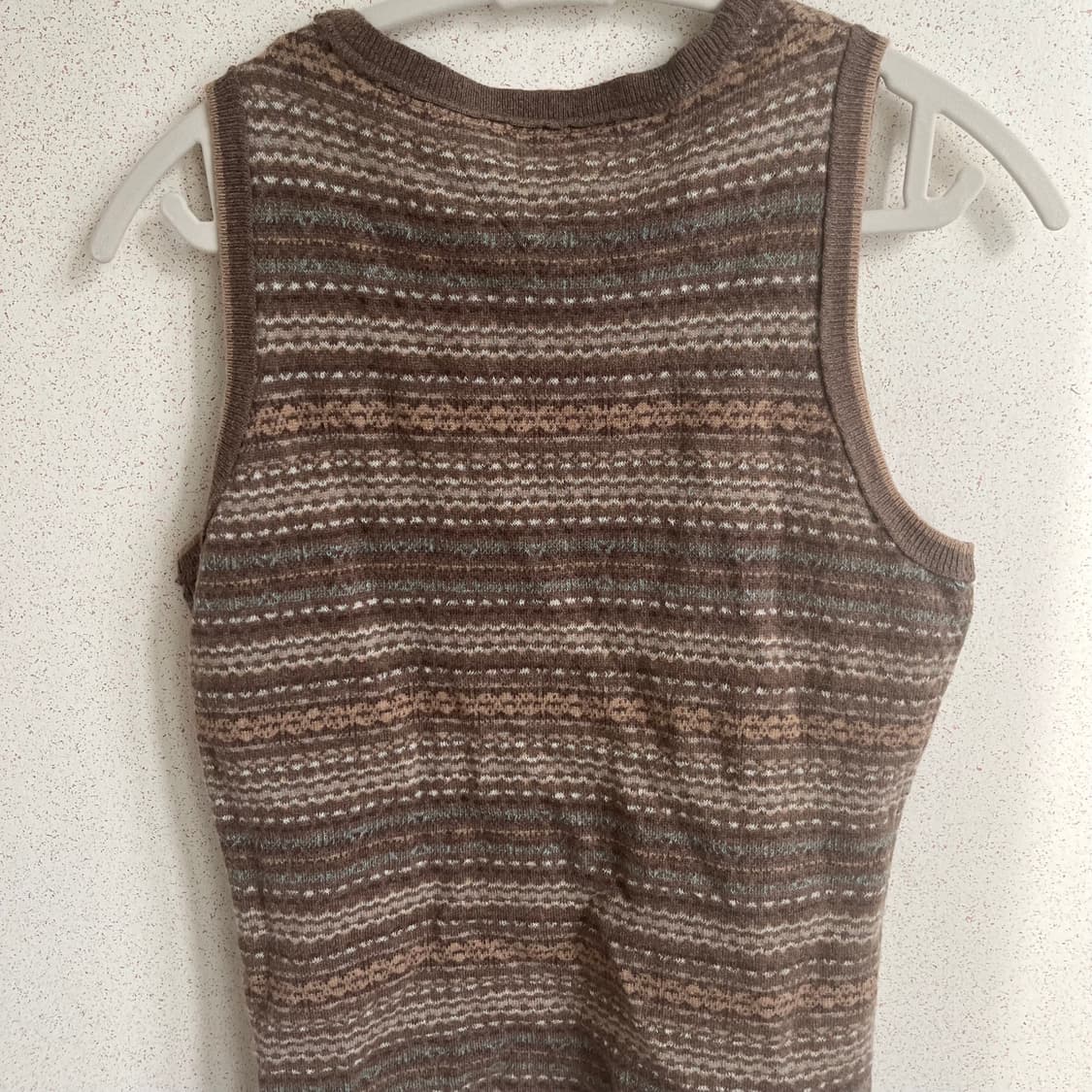 타미힐피거 아가일 모헤어 니트 베스트 상품이미지6