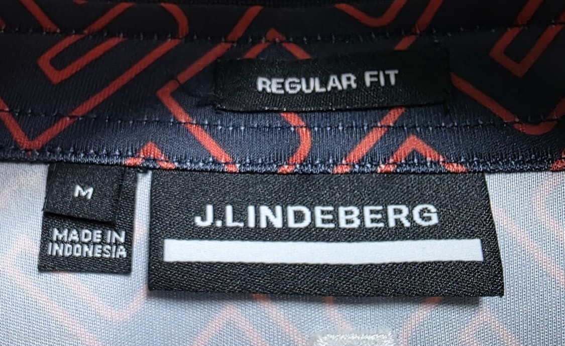 제이린드버그 남성 골프반팔티 95 테크 레귤러핏 프린트 폴로셔츠 MM74 상품이미지3