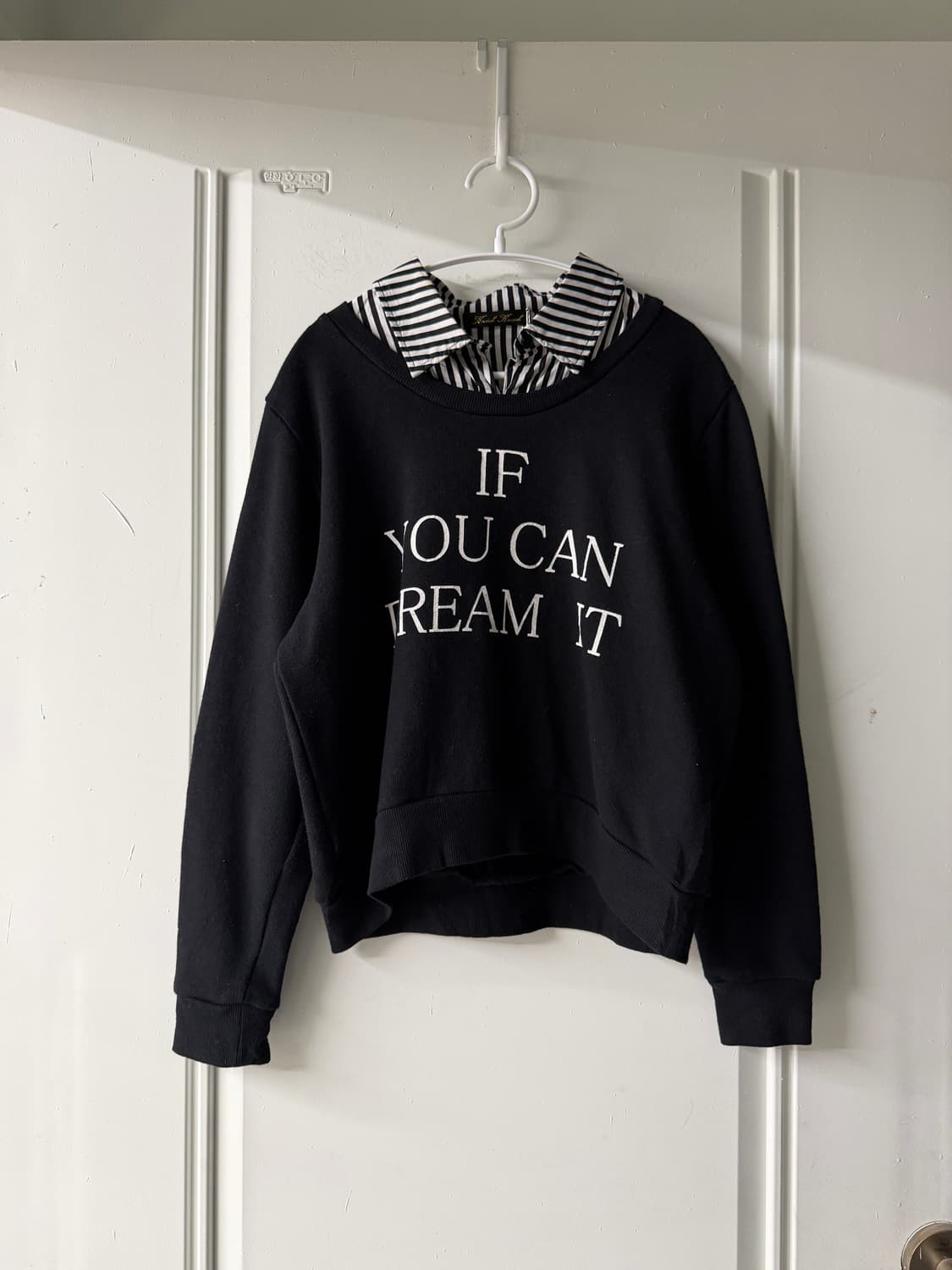 일본빈티지 블랙 셔츠 레이어드 스웻 상품이미지5