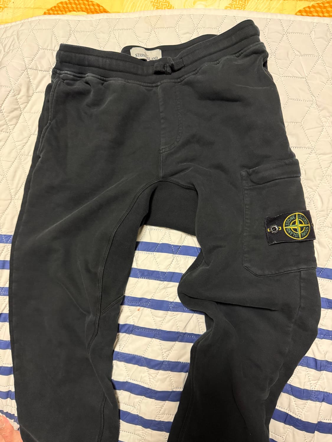 스톤아일랜드 조거팬츠 레귤러핏 플리스 코튼 카고 팬츠 상품이미지6