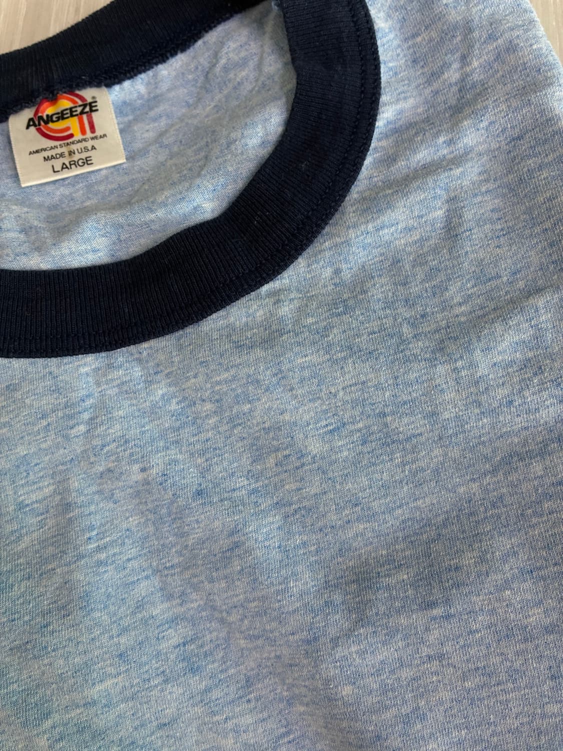 [L] 90s USA Made 링거 티셔츠 상품이미지3