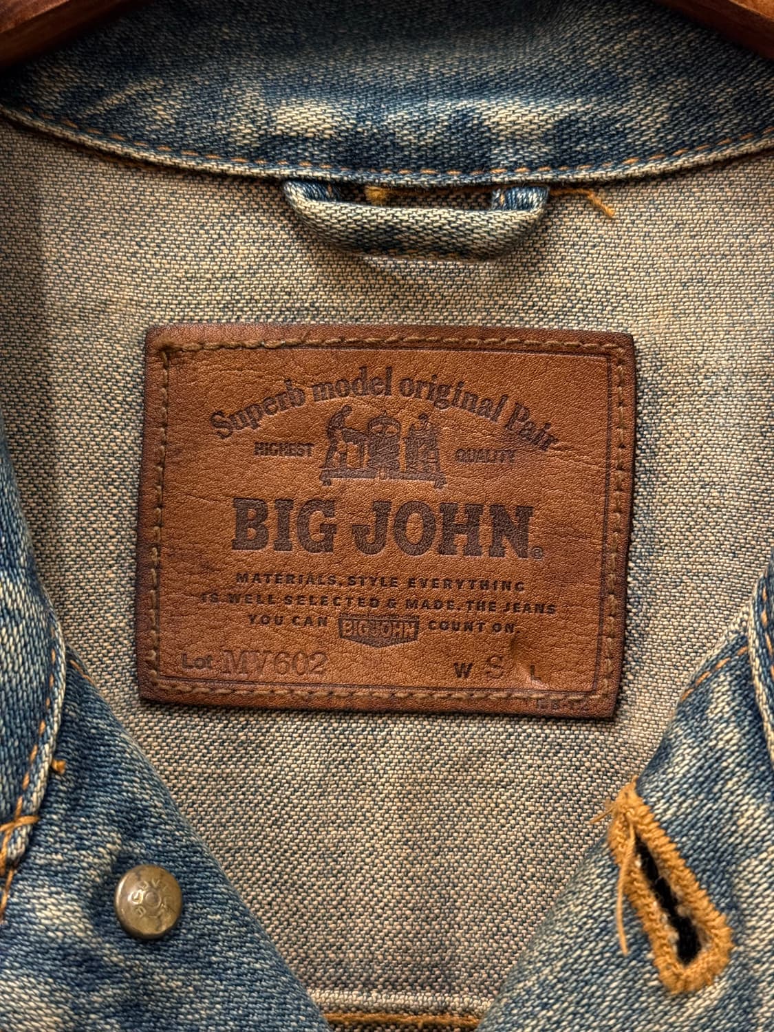 55) Japan Big John Denim Custom Jacket 상품이미지8