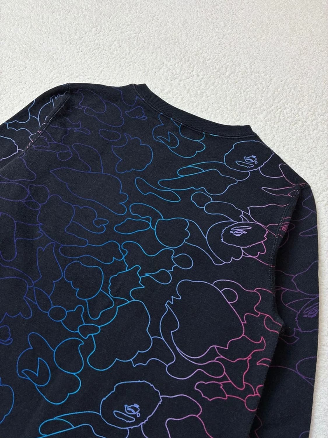 베이프 16FW 펜슬카모 사루 로고 맨투맨 PN5727    상품이미지7