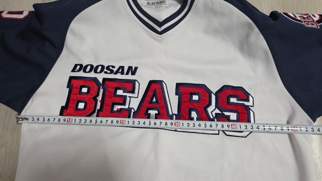 (착샷) 두산베어스 유니폼 져지 블루매직 반팔 레트로 상품이미지7