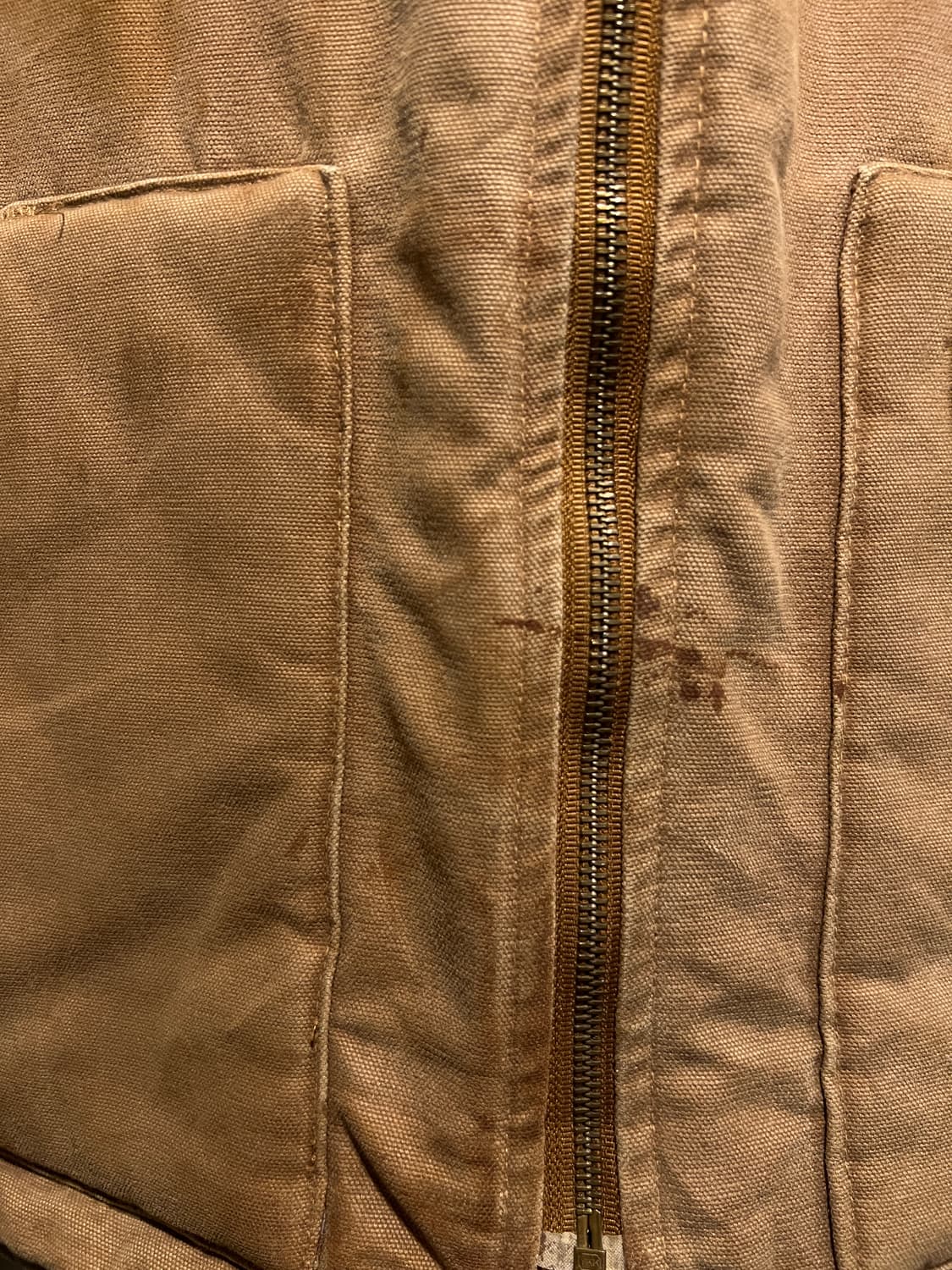 [2XL]칼하트 USA 빈티지 워싱 브라운 워크 베스트 상품이미지4