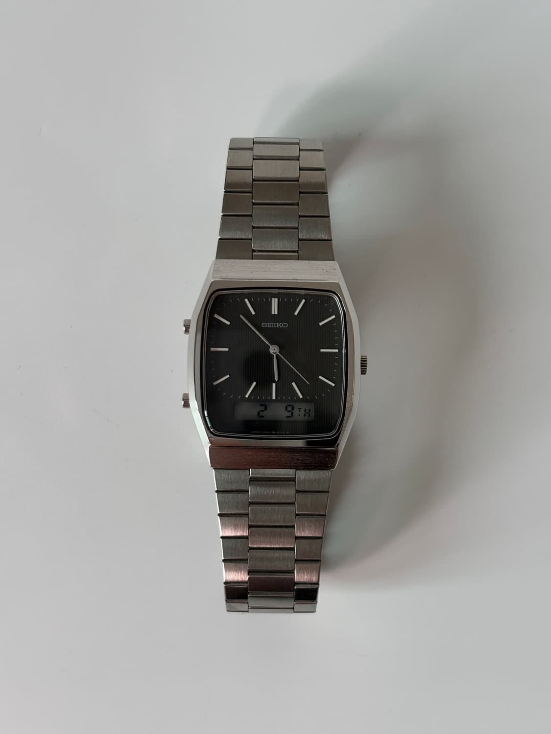 1980s Black Stripe Dial Ana Digi Quartz 상품이미지3