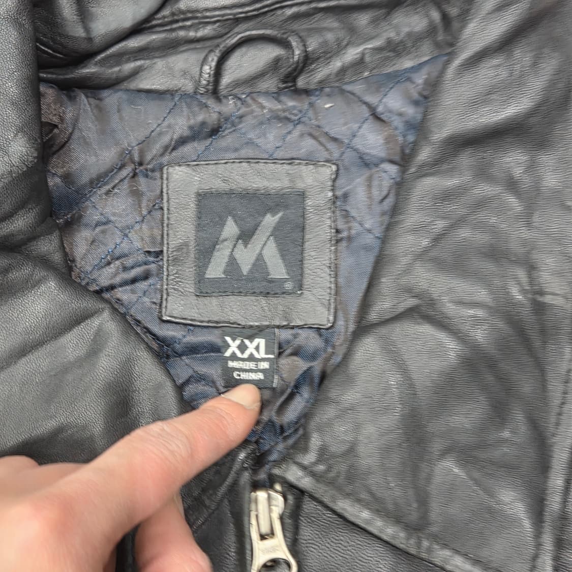 빈티지 레더 봄버자켓 s09153 상품이미지5