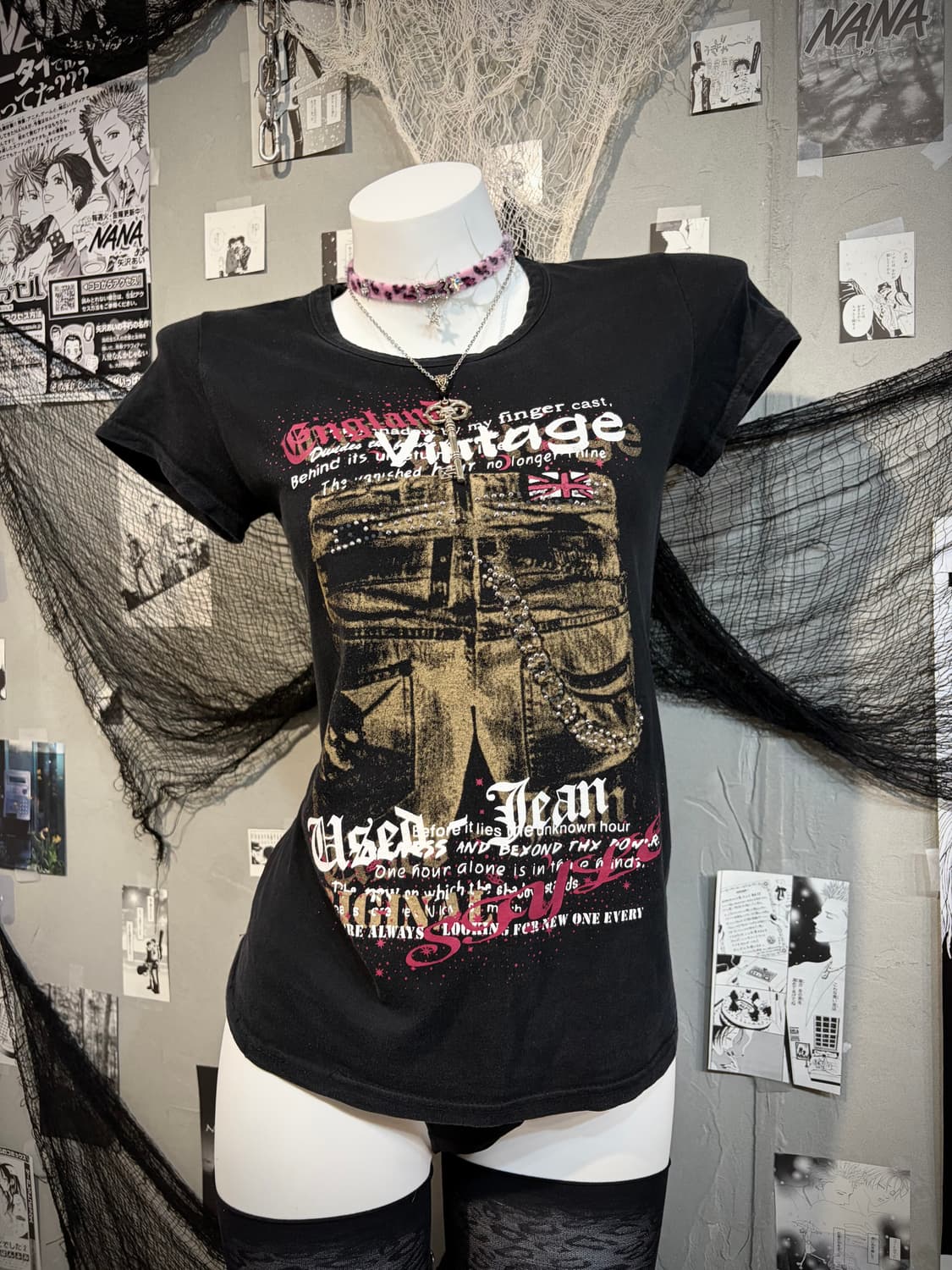 Y2K cubic Gothic Printing short sleeve 상품이미지7