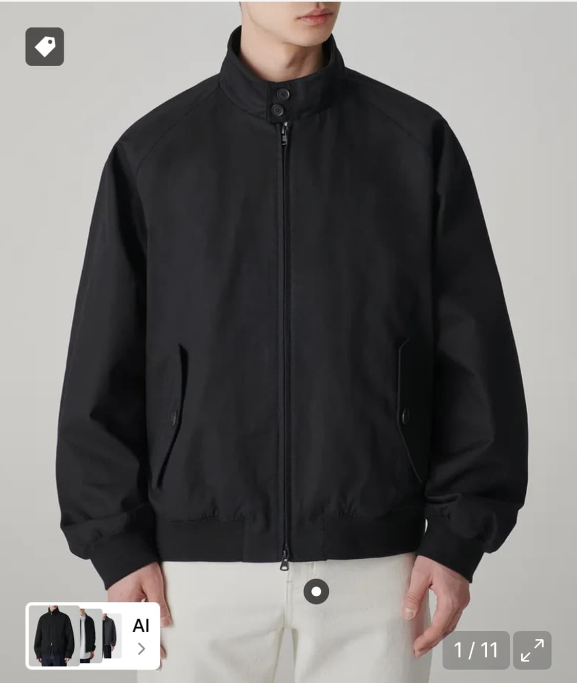 [2XL]무탠다드 코튼 해링턴 자켓 상품이미지1