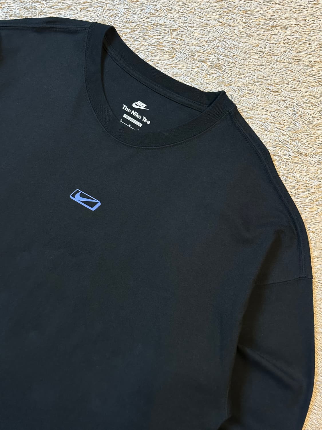 나이키 백로고 오버사이즈 롱슬리브 긴팔 블랙 상품이미지2