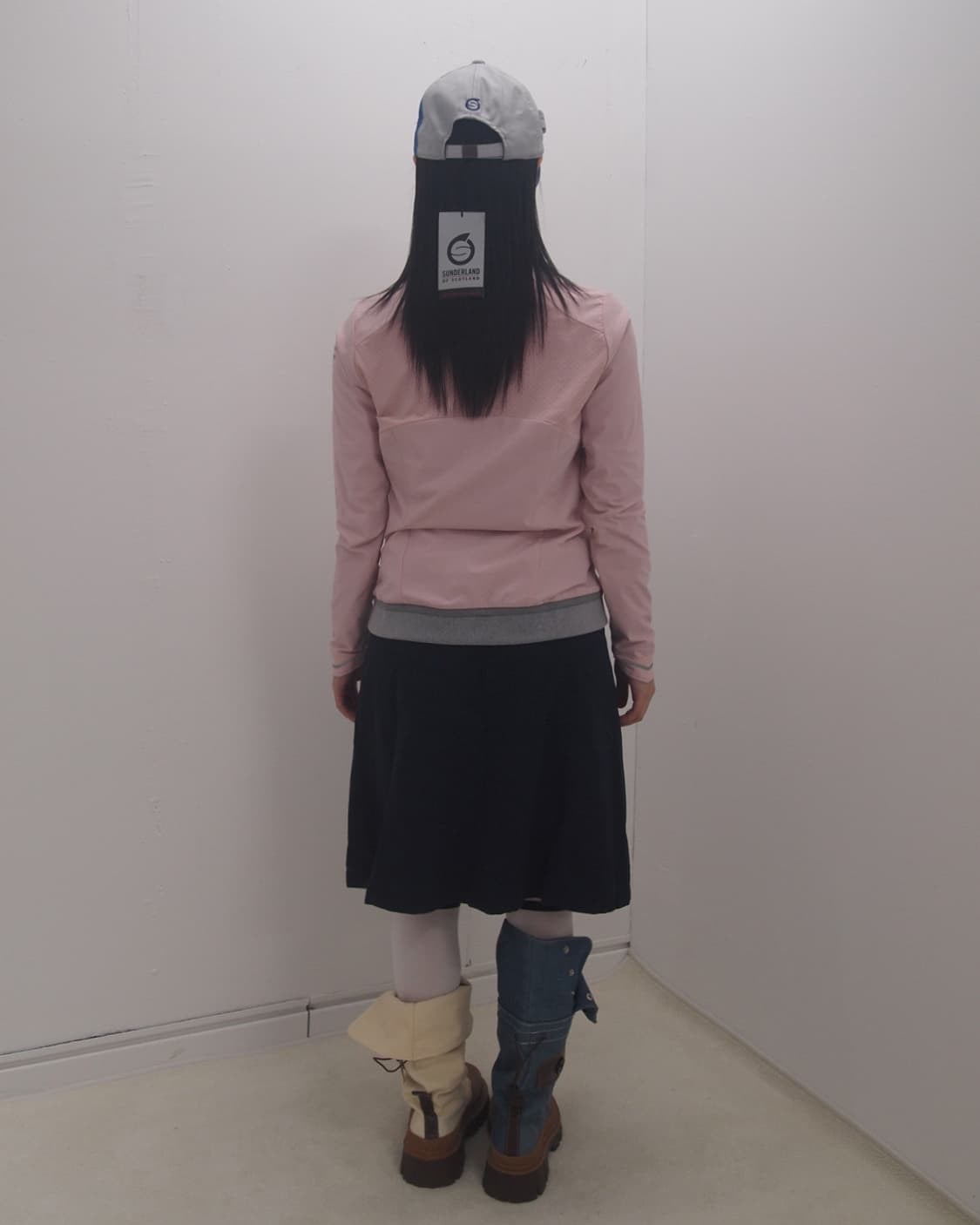 Eider baby pink&grey mix jersey zip-up 상품이미지3