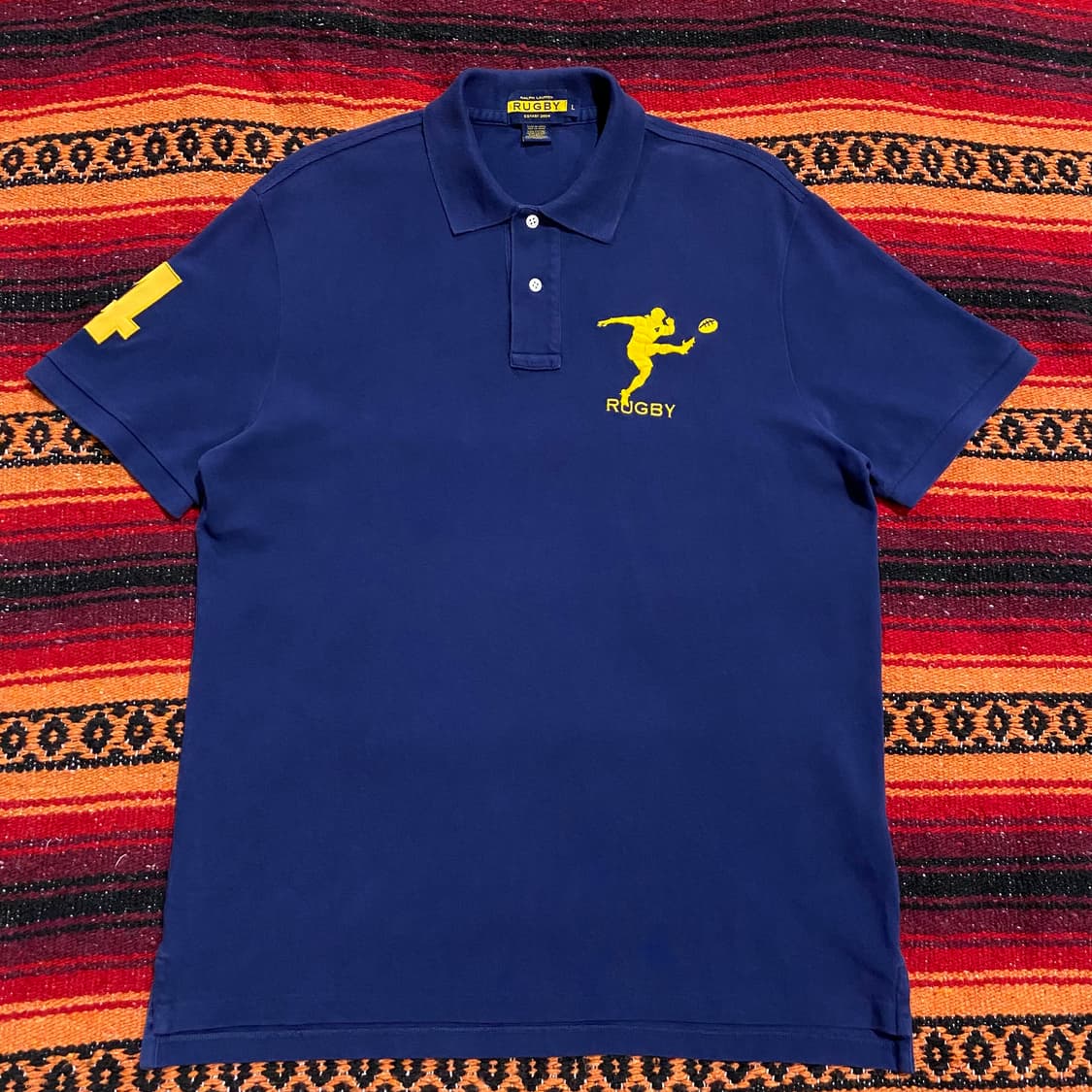 미국빈티지 USA 폴로랄프로렌 럭비 카라티 상품이미지1