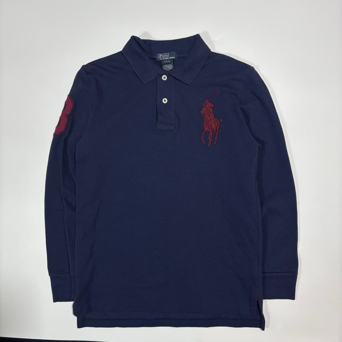 폴로랄프로렌 빅포니 네이비 긴팔 카라티 상품이미지1