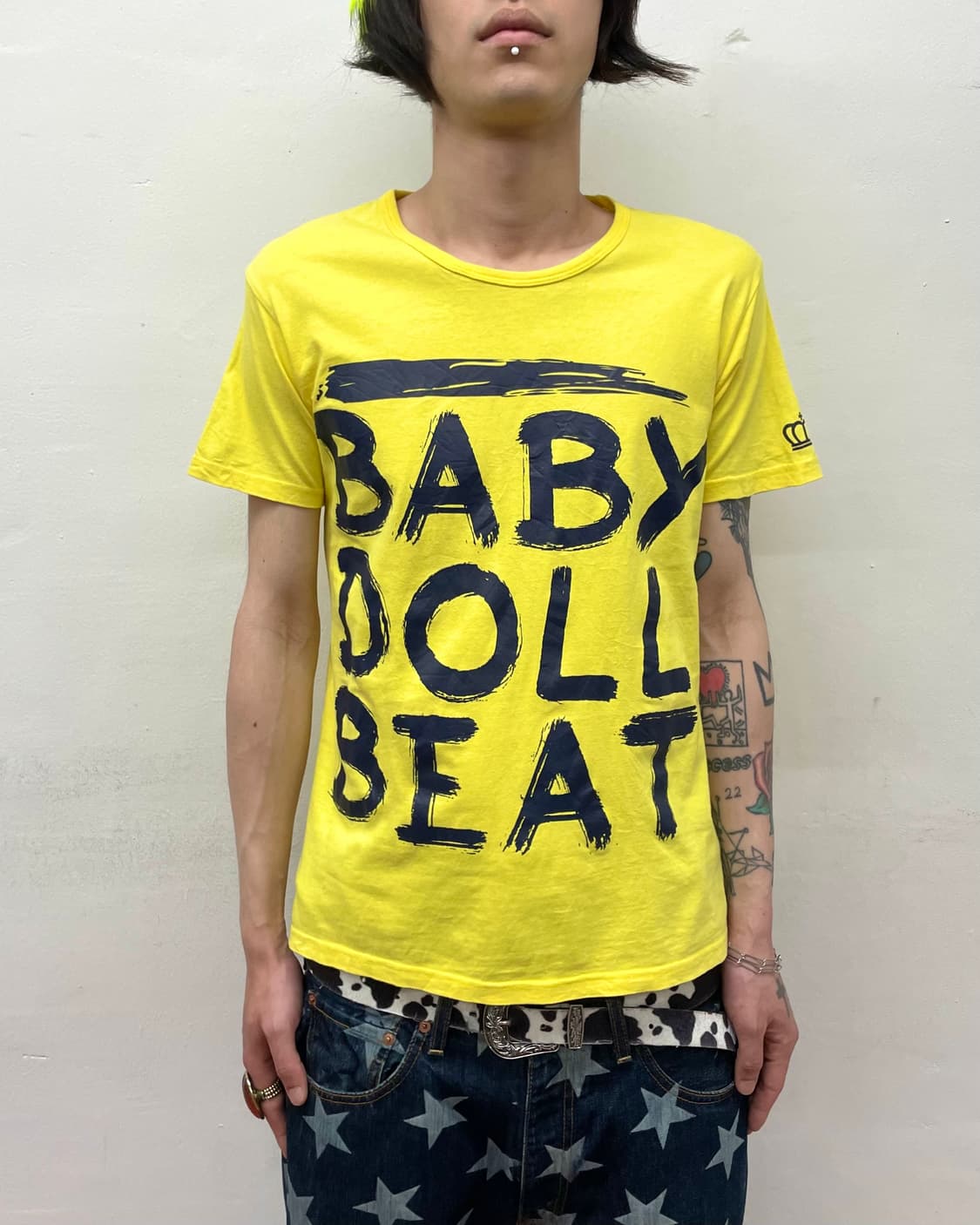 Baby Doll Drawing Yellow T-shirt 상품이미지1