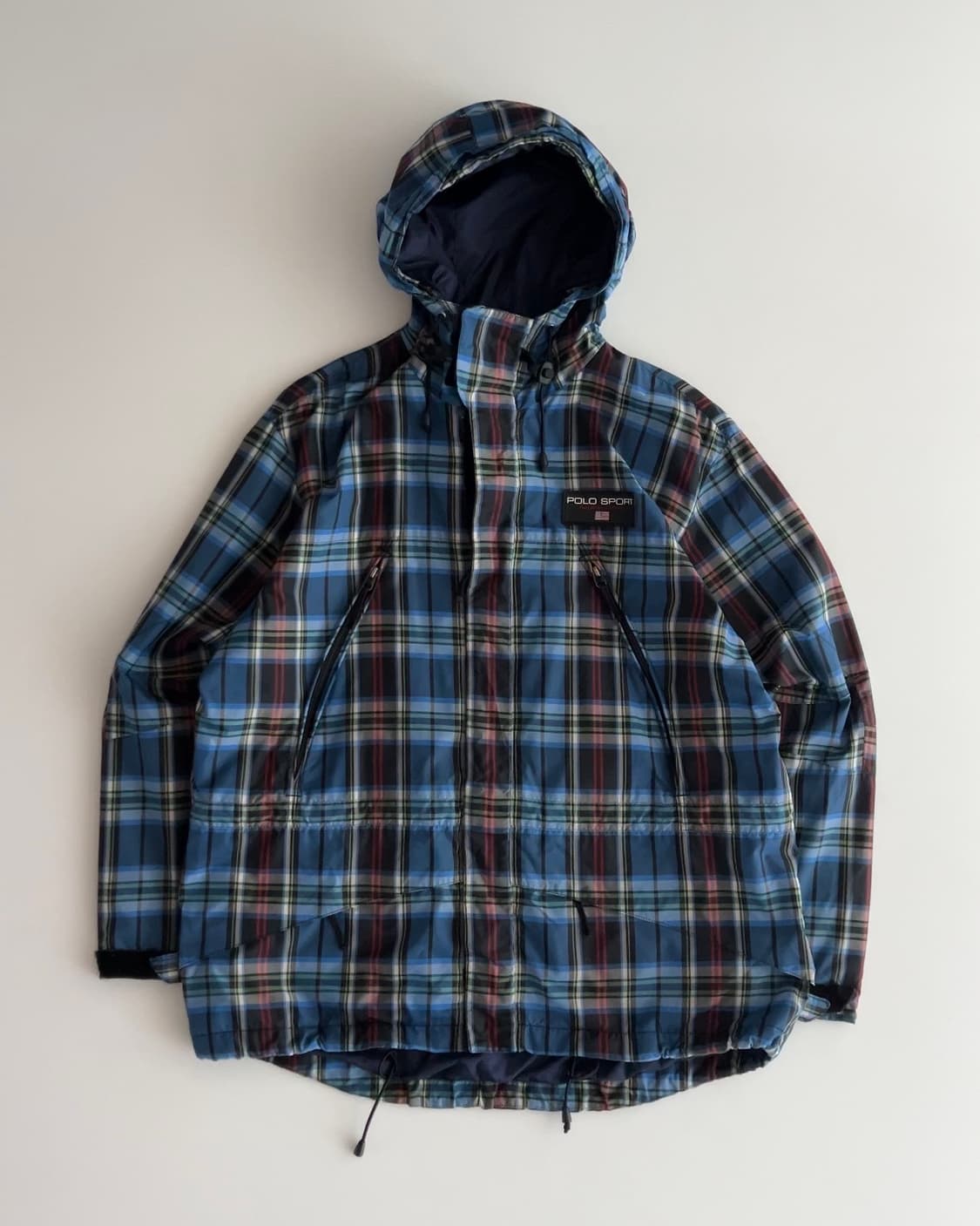 폴로스포츠 체크 유틸리티 투웨이 후드 바람막이 자켓 95 상품이미지4