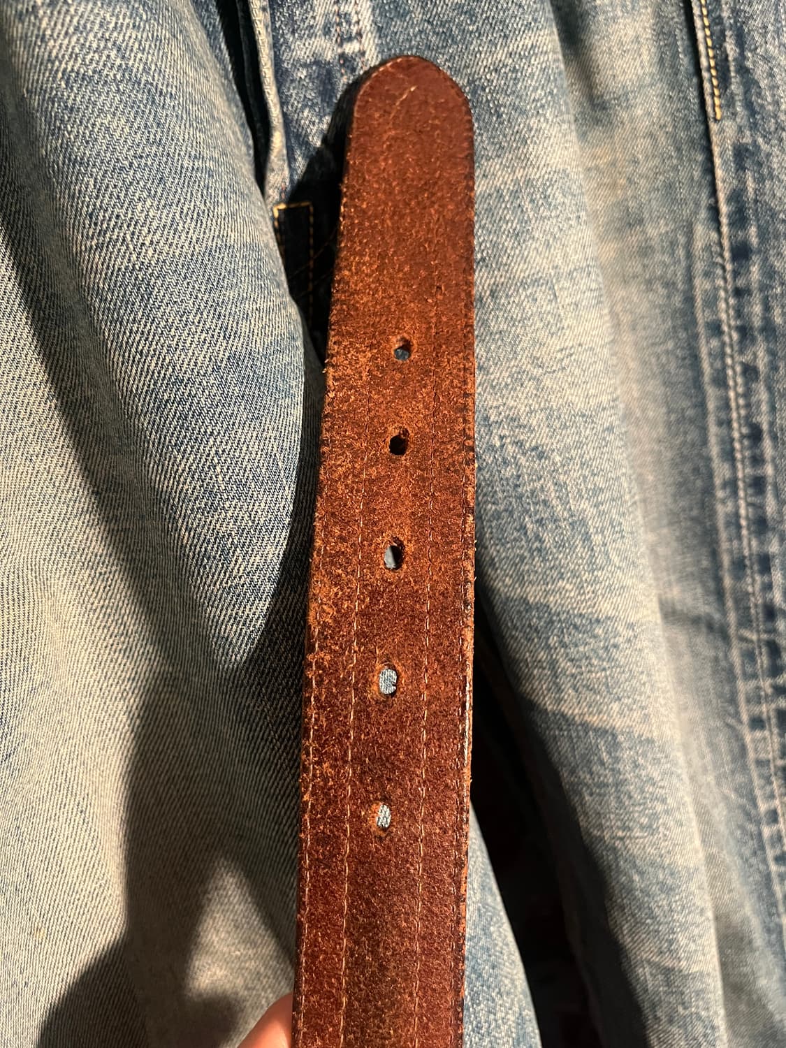 RRL 솔리드브라스 레더벨트 (30) 상품이미지8