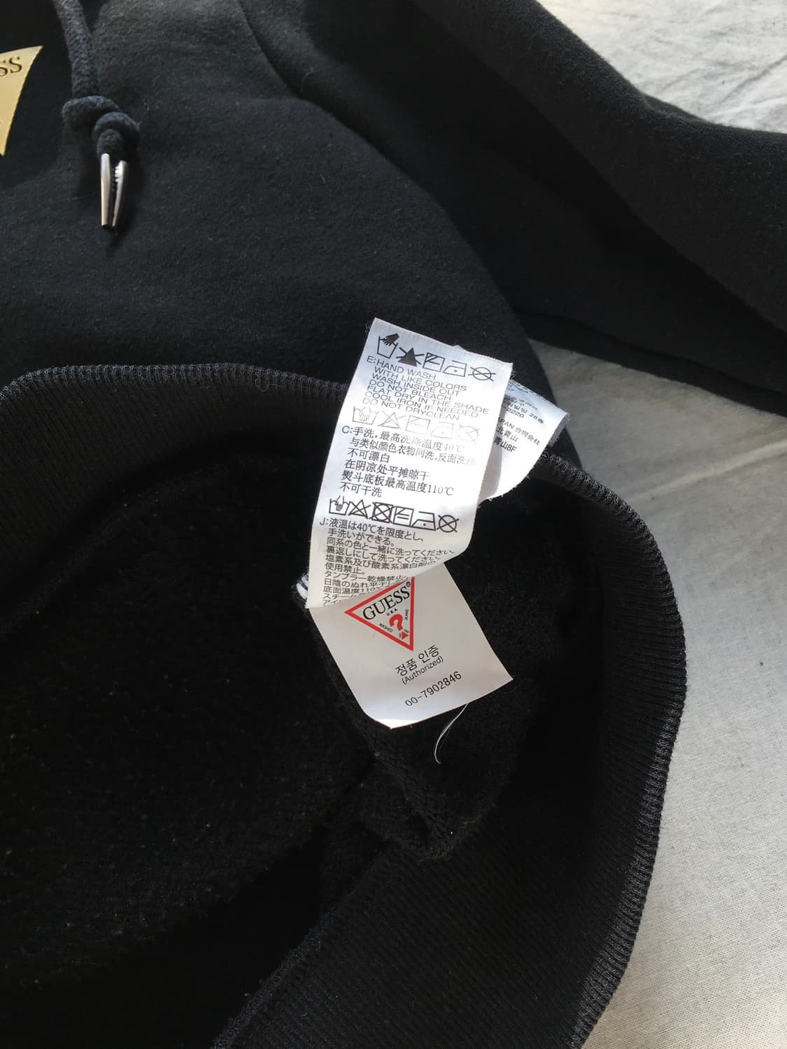 게스 가슴로고 후드집업 상품이미지7