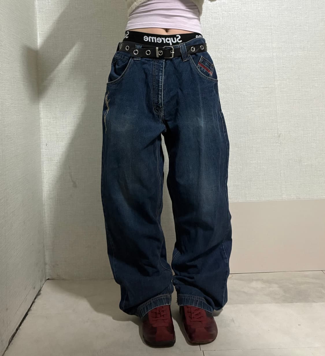 마자플라바 00s 힙합 데님팬츠 상품이미지4