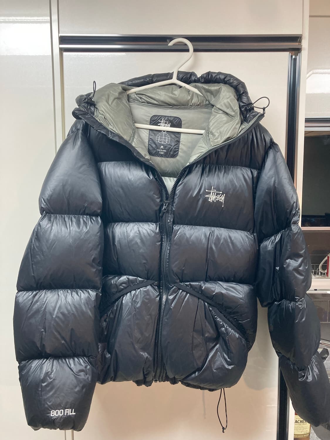 스투시 다운파카 마이크로 립스탑 팬텀 블랙 상품이미지2