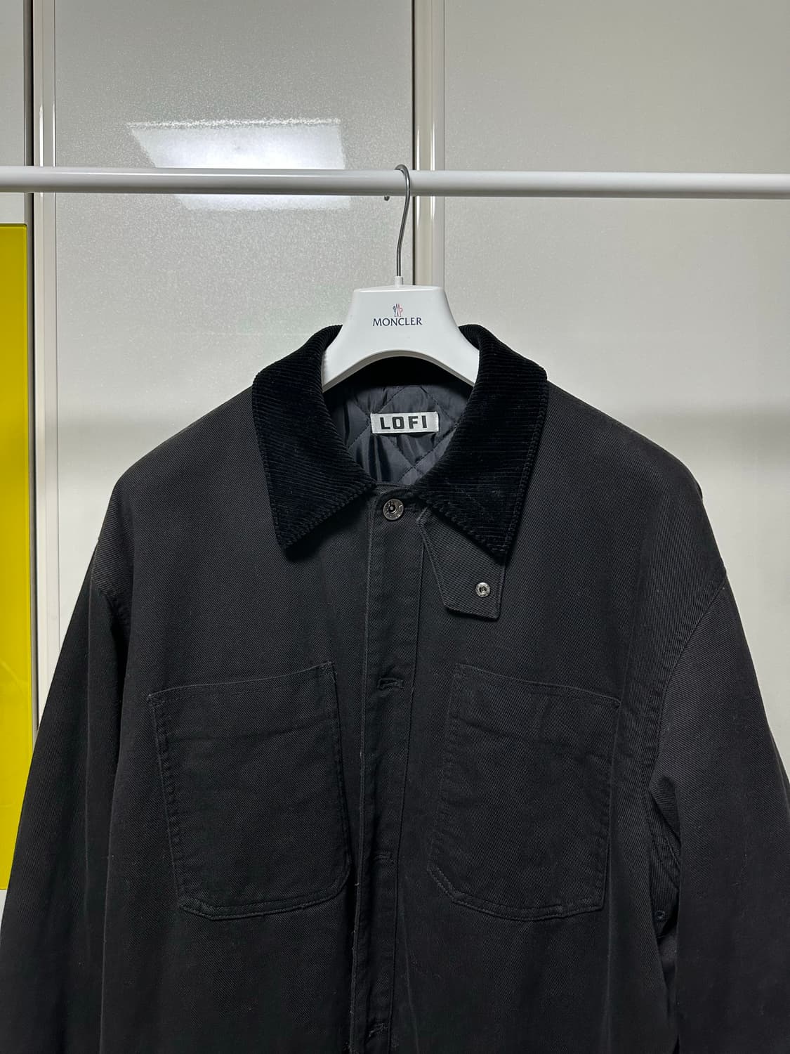 LOFI 블랙 코듀로이 카라 자켓 상품이미지2